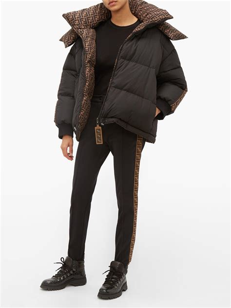 fendi fur trimmed puffer jacket|Fendi puffer jacket reversible.